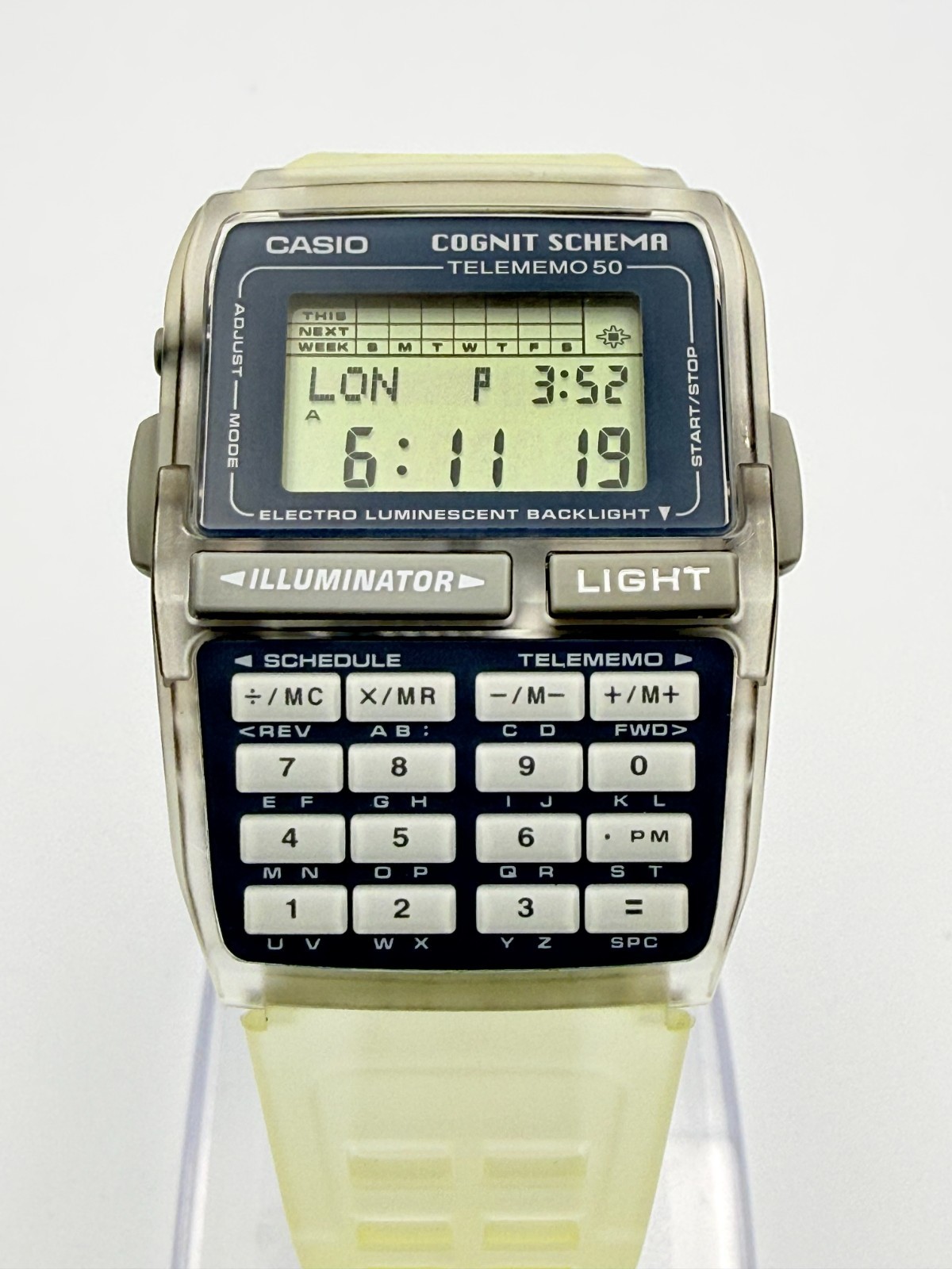 CASIO DBC-63 Cognit Schema Nazca Data Bank Digital Calculator Watch – Rank A