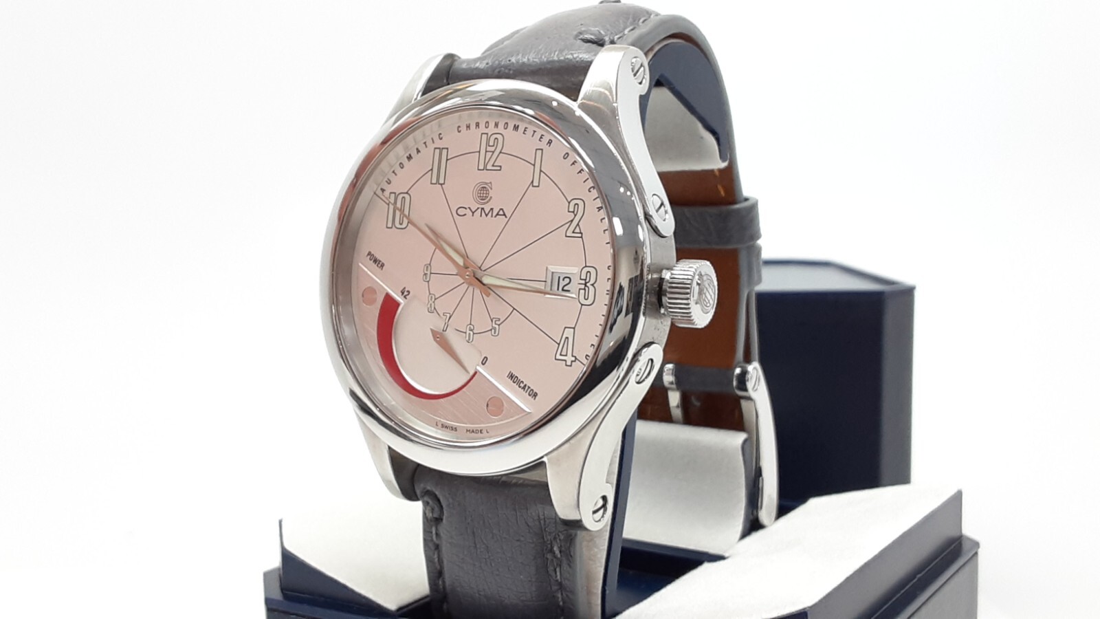 Men’s CYMA Power Reserve 40mm Imperium XL Steel Watch Limited to 200 Worldwide