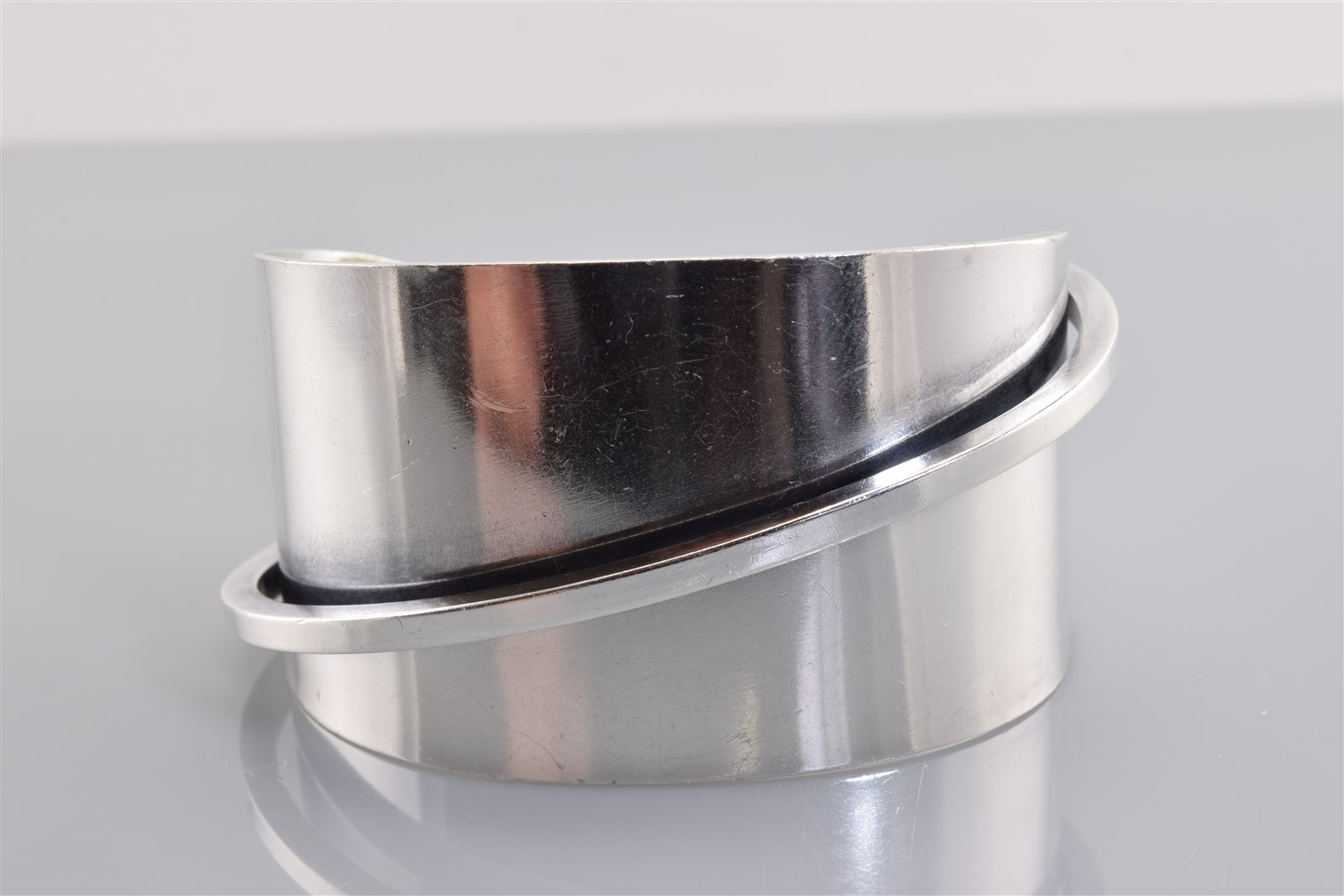 RARE Henry STEIG Sterling Silver Modernist Statement Cuff 925 Bracelet 50g 6.5″