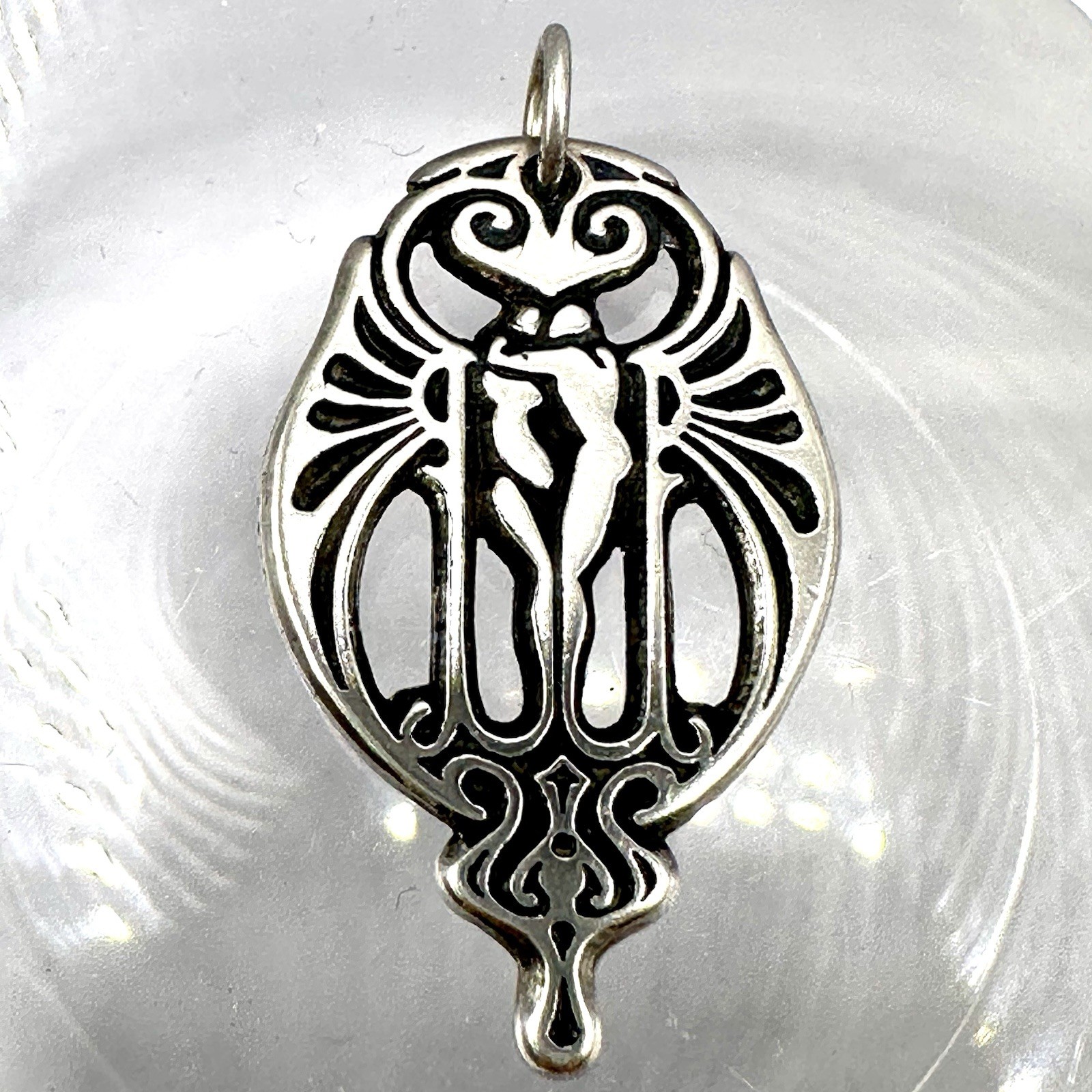 Soulmates Nude Lovers Pendant Pepi & Co Sterling Silver Qrys Bennett Reversible