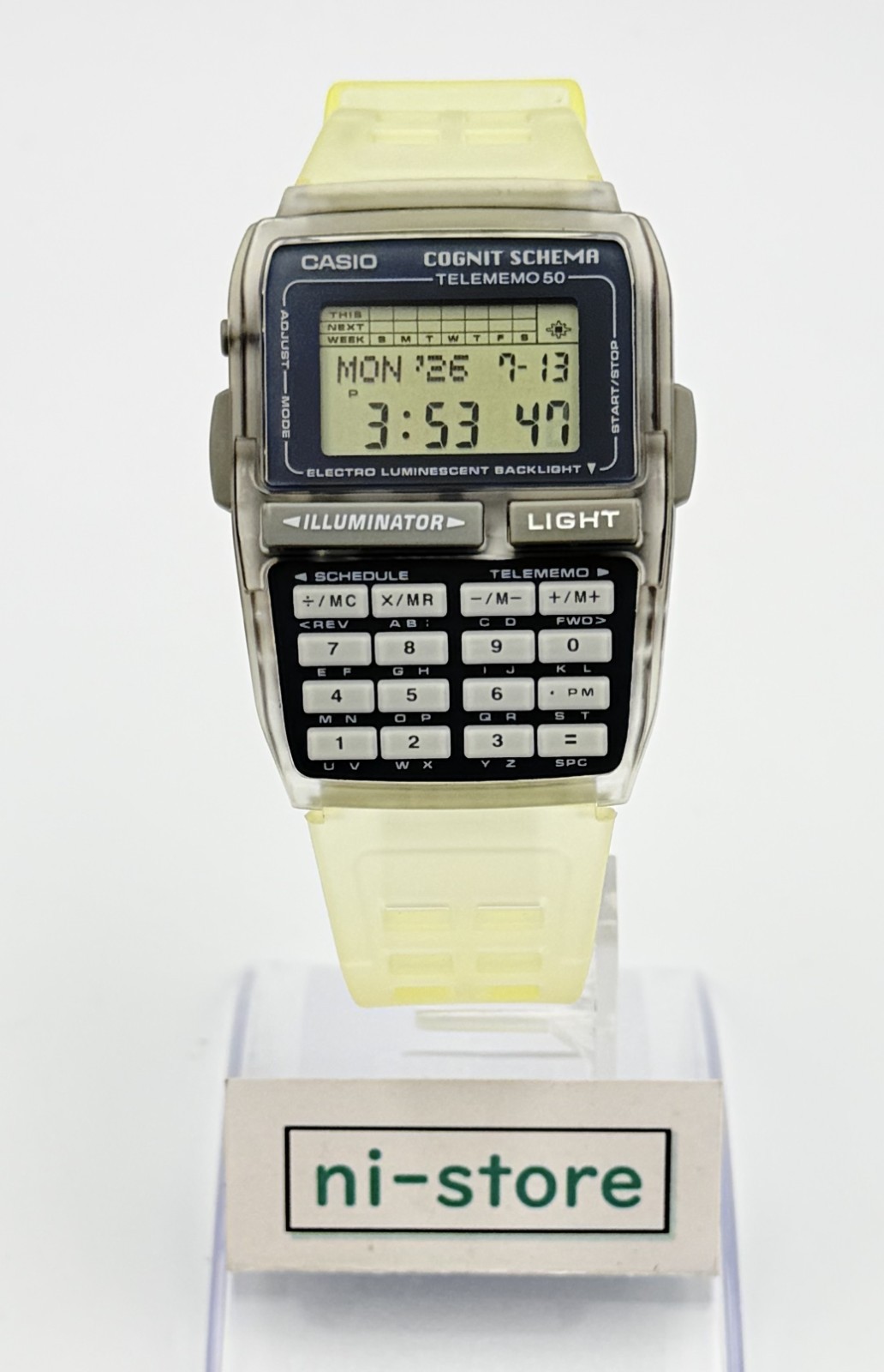 CASIO DBC-63 Cognit Schema Nazca Data Bank Digital Calculator Watch – Rank A