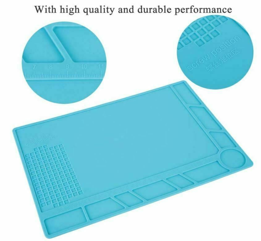 Watchmaker’s Rubber Bench Matgnetic Mat Anti-Slip Pad Jewelry Watch Repair Tools