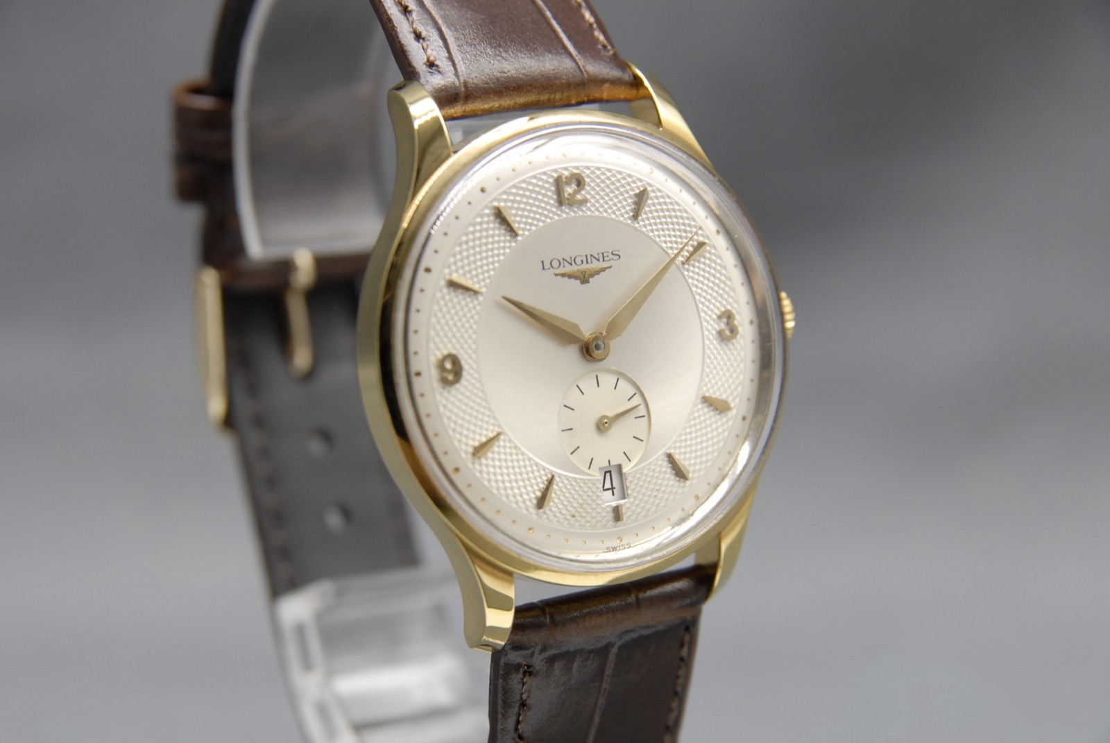 CLA’d [N MINT] LONGINES La Grand Classique L4.685.2 36mm Gold Small AT Men Watch
