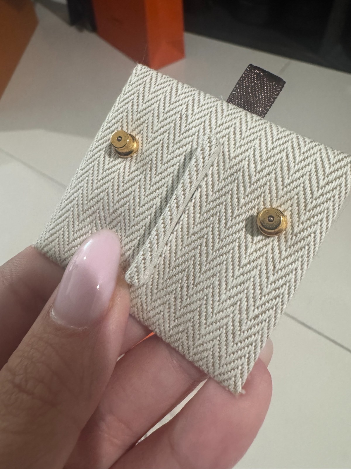 Hermès Mini Pop H Stud Earrings Rose Dragee Pink Enamel Rose Gold