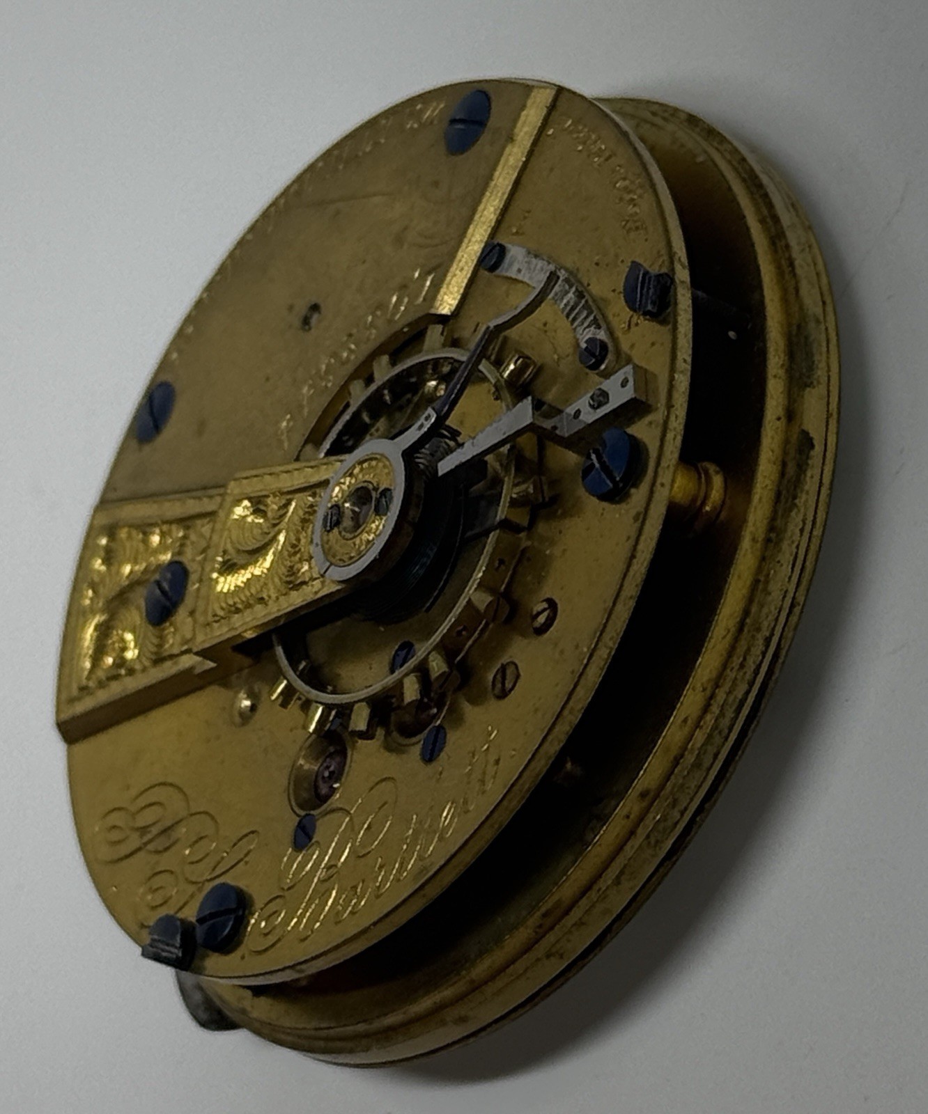 Waltham Pocket Watch Movement /PS Bartlett 18s 1877 11 Jewels / Needs a Service