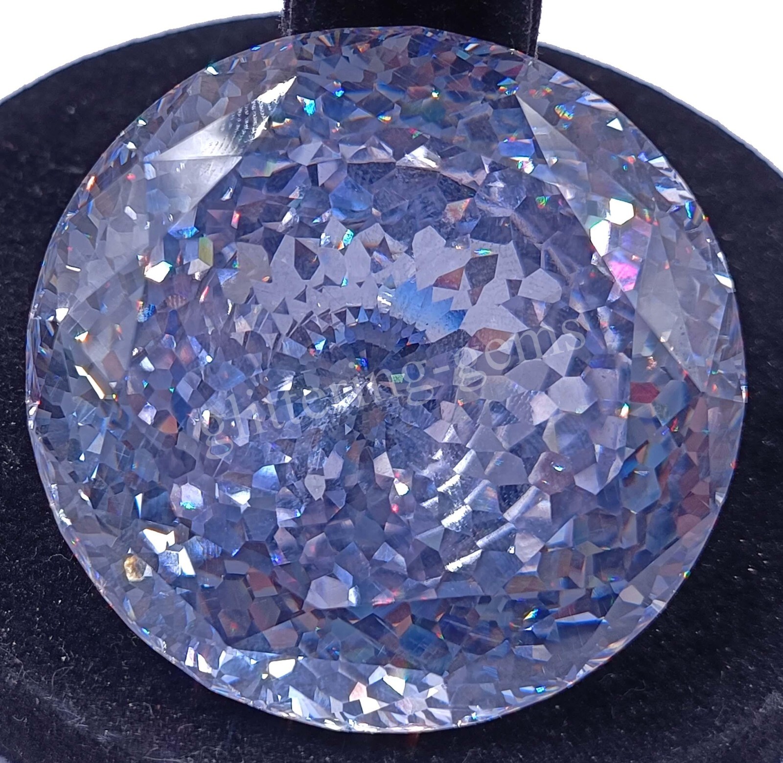 440.95 Ct Natural White Zircon Round Cut IGL Certified Loose Gemstone M25