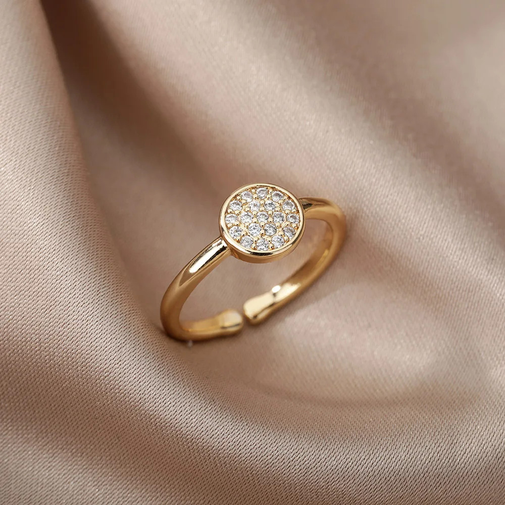 Adjustable Animal Ring Stainless Steel Cubic Zirconia Open Wedding Women Jewelry