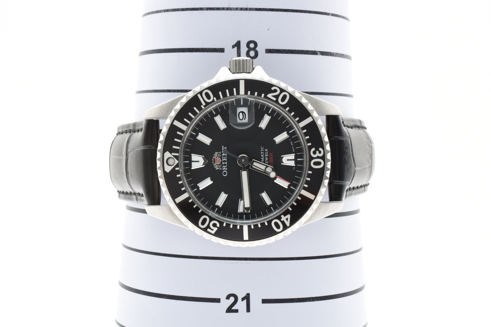 ORIENT King Master ER14-C0 Automatic Men’s Black Dial Date Watch MINT Japan