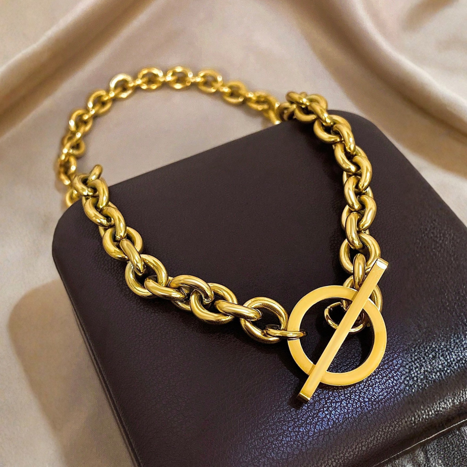 Stainless Steel Knot Necklace Women | Minimalist Chain Adjustable 45-55cm Gift