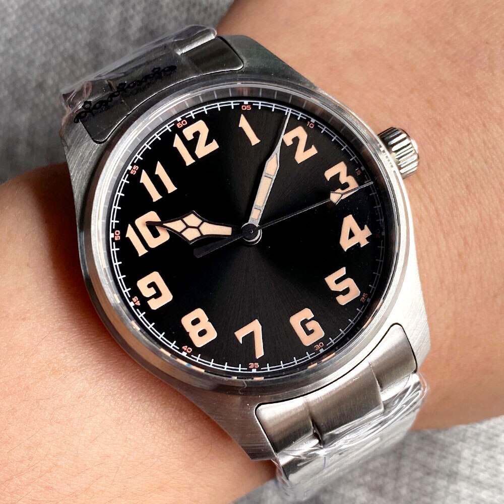 Tandorio Automatic Watch for Men 39mm NH35 PT5000 200m Waterproof Sapphire Glass