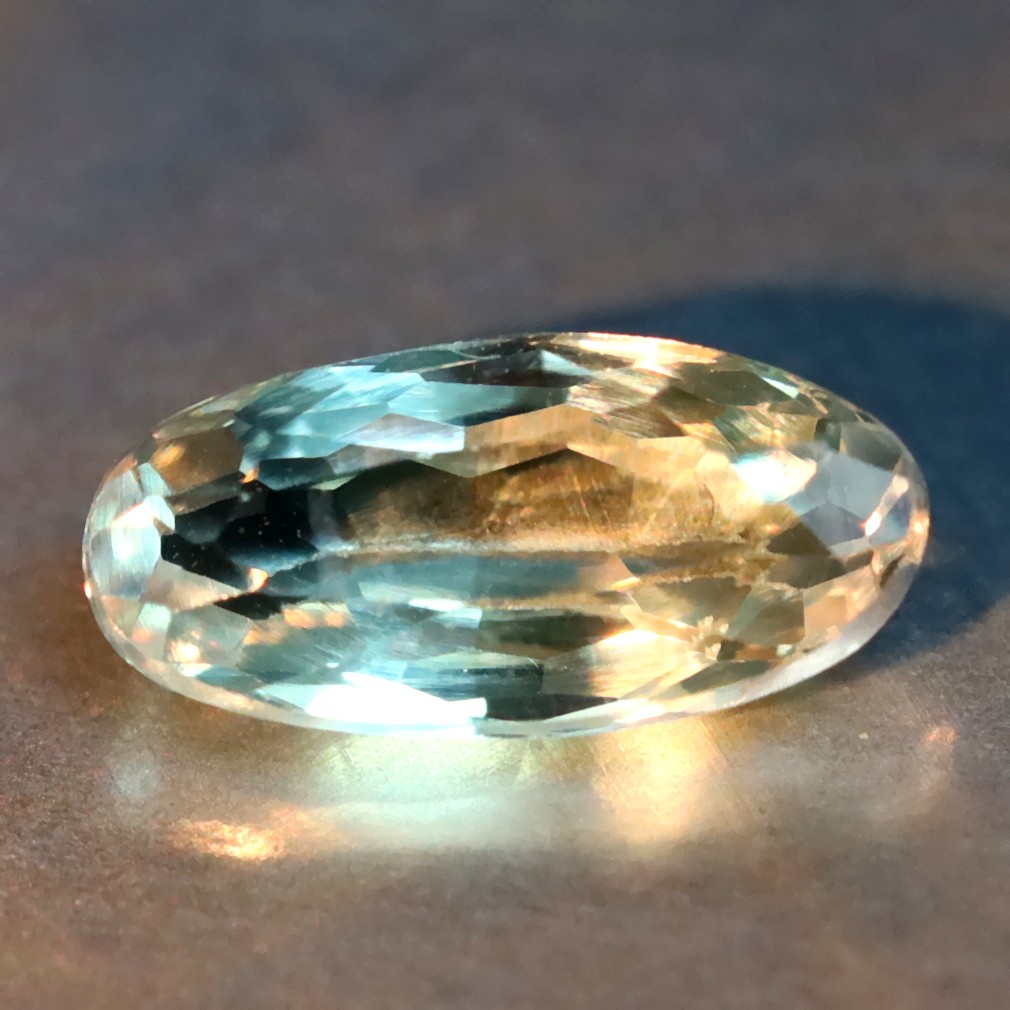 0.53 ct Very good Oval Cut (7 x 3 mm) Un-Heated Green Alexandrite Gemstone