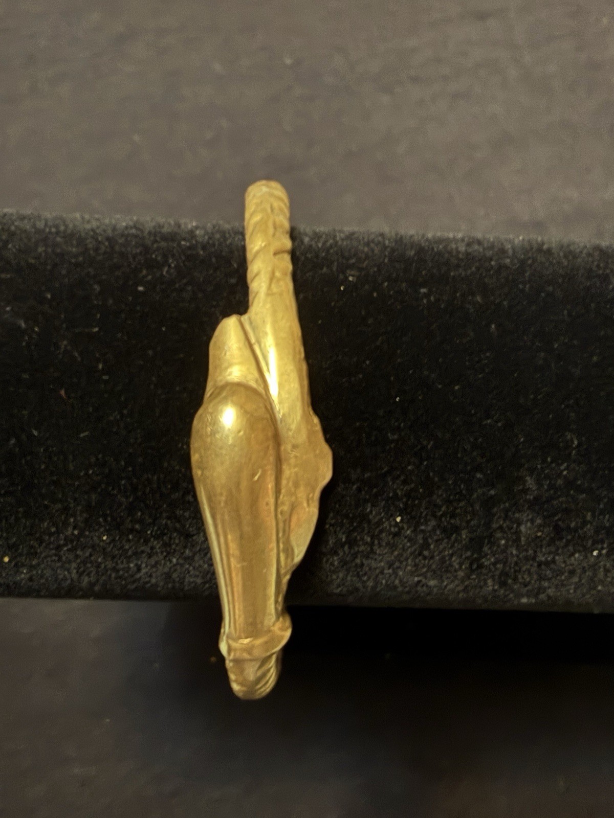 Gold Tone Brass Bangle Bracelet Metal No Stone Fashion Jewelry