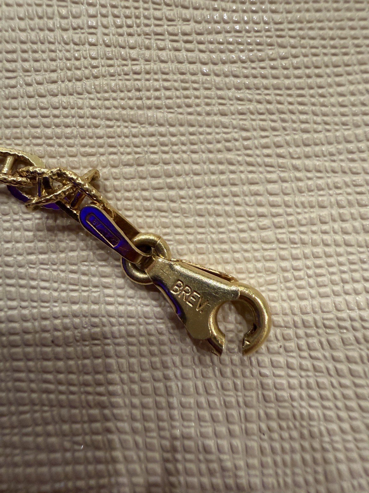 Vintage 14k Yellow Gold Unoaerre Mariner Anchor Link Bracelet (broken clasp)