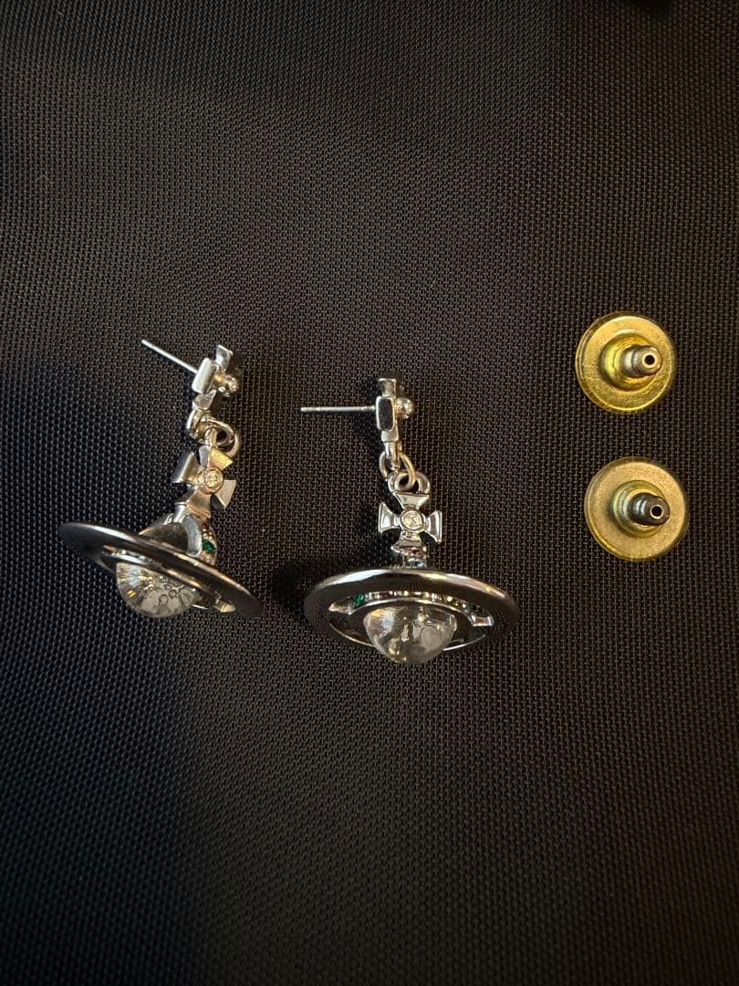 Vivienne Westwood earrings Orb Silver Shipped from Japan