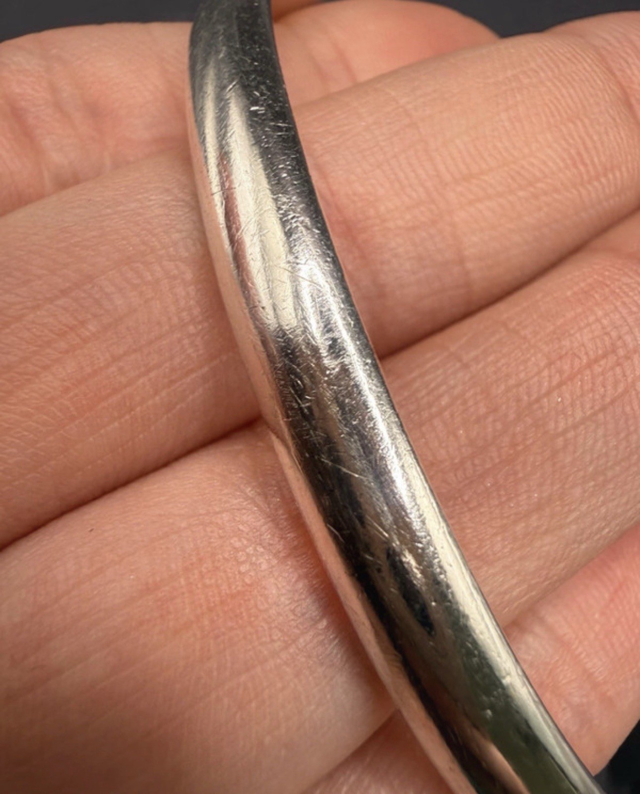 Sterling Silver 925 Torque Bangle Open Cuff Bracelet 24.16g