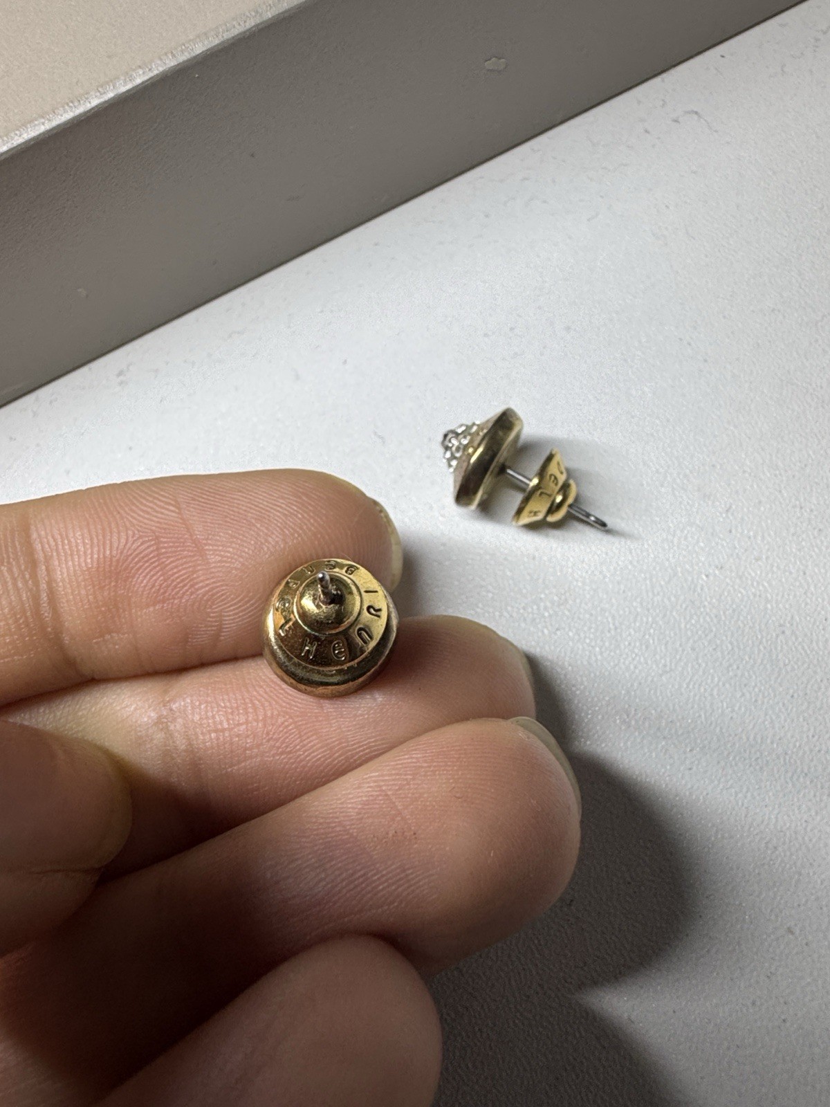 Henri Bendel Gold-Tone Pavé Disc Stud Earrings