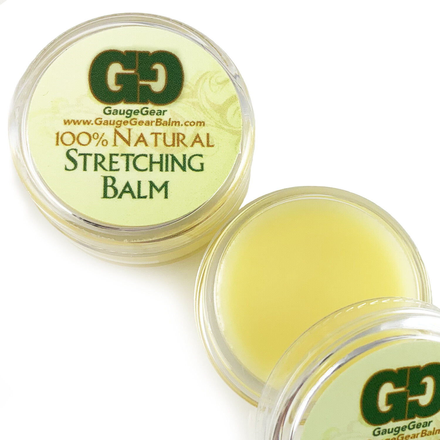 Gauge Gear w/ Jojoba Oil Ear Expander Conditioning Ear Stretching Balm TWIN PACK