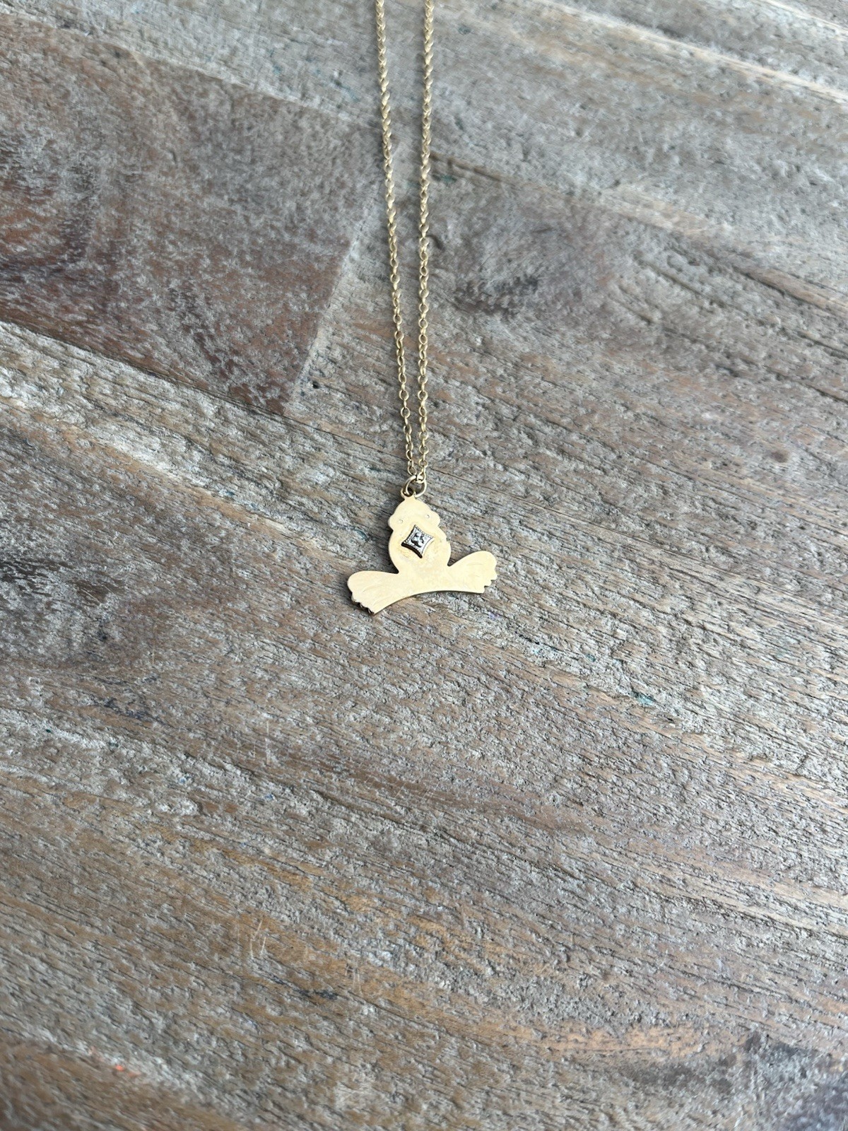 Vintage 12k Gold Filled Frog Necklace Golden Era 1.95g FREE SHIPPING