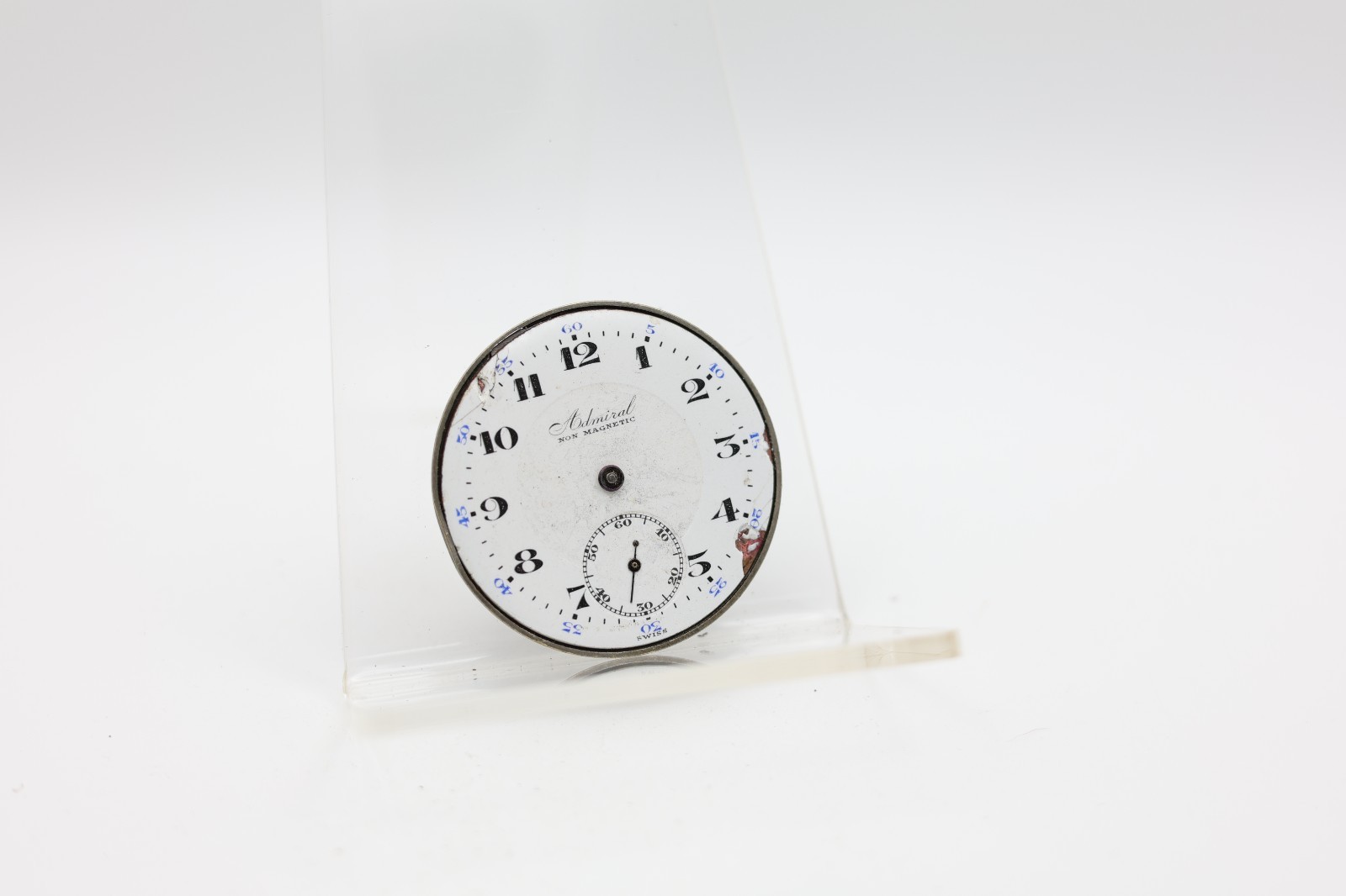 TACY ADMIRAL 7j POCKET WATCH MOVEMENT 39.7mm FOR REPAIR (HF)
