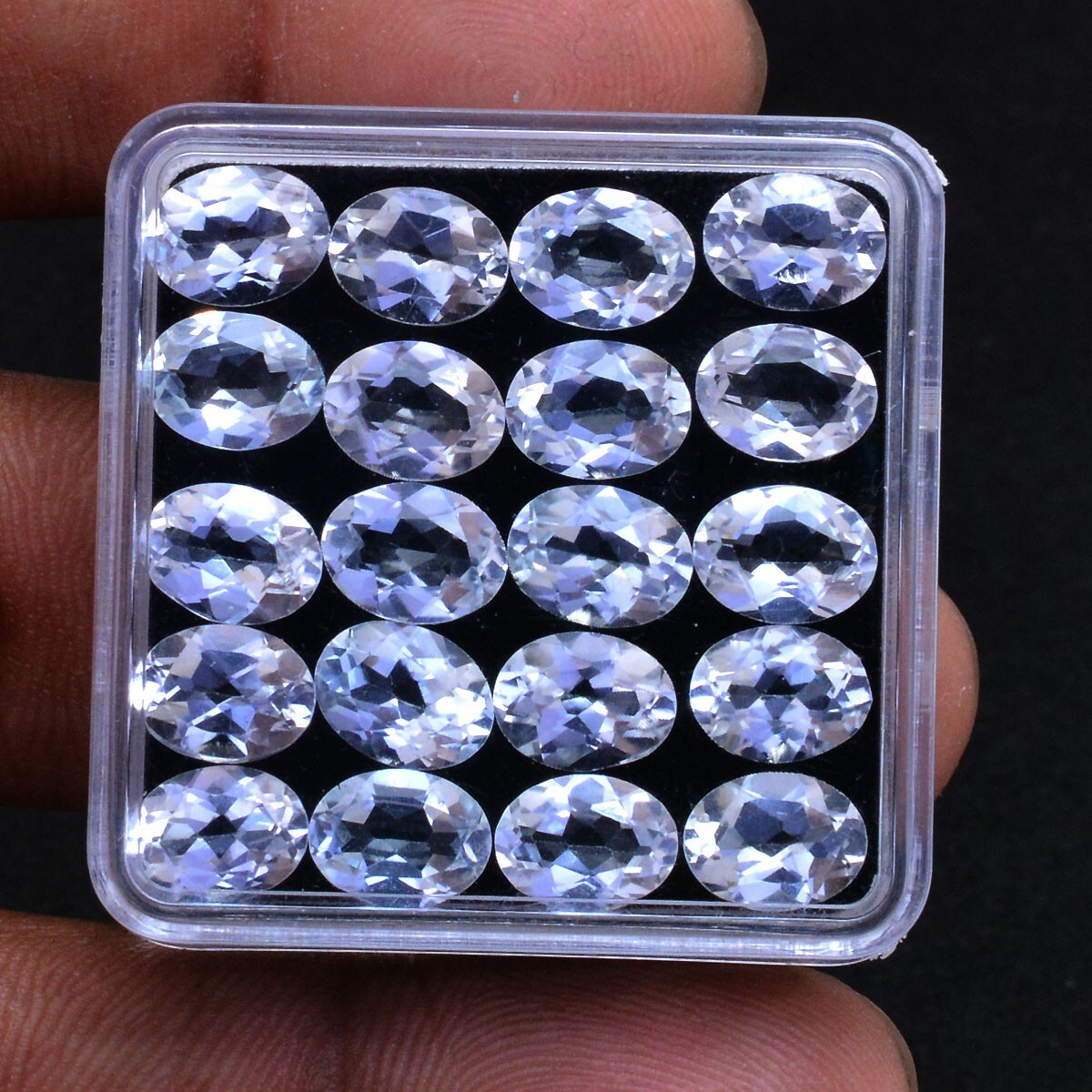 20 Pcs VVS Natural Topaz Oval Faceted Cut 8mm*6mm Stunning Loose Gemstones Lot