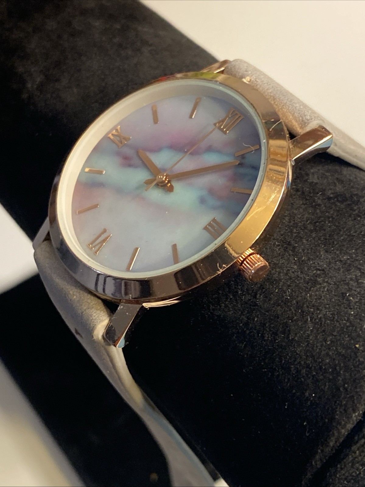 Accutime Watch Corp Rainbow Marbled Women’s 39mm Watch New Battery