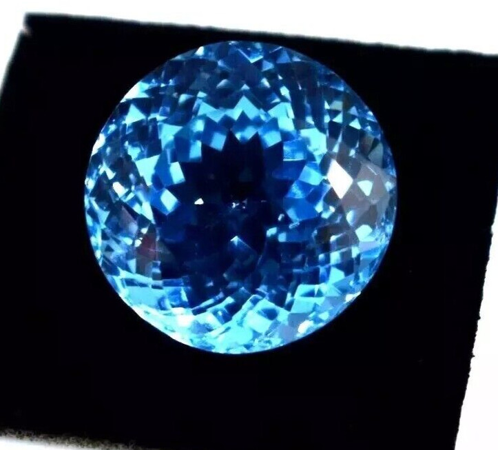 AAA Cut Natural Santa Maria Aquamarine 9.27 Ct Round Cut Gem For Jewelry & Ring