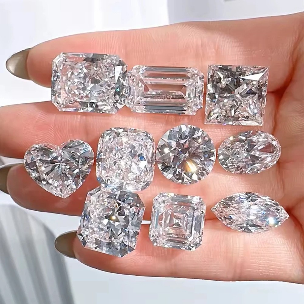 0.05ct-2ct Round/Oval/Heart/Pear/Marquise Lab Grown Diamond DEF VS Lab Diamonds