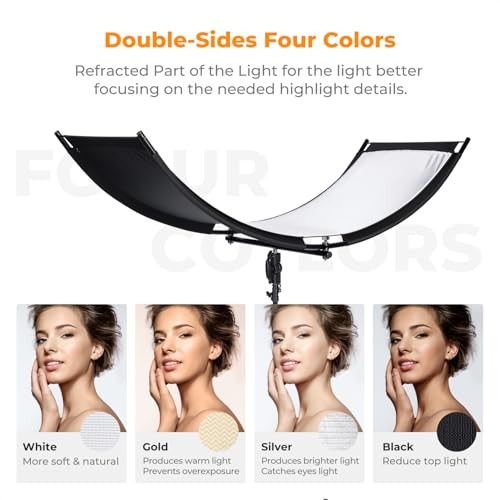 U-Shape Reflector Curved Reflector 180x60cm with 4-in-1 70.8*23.6inch