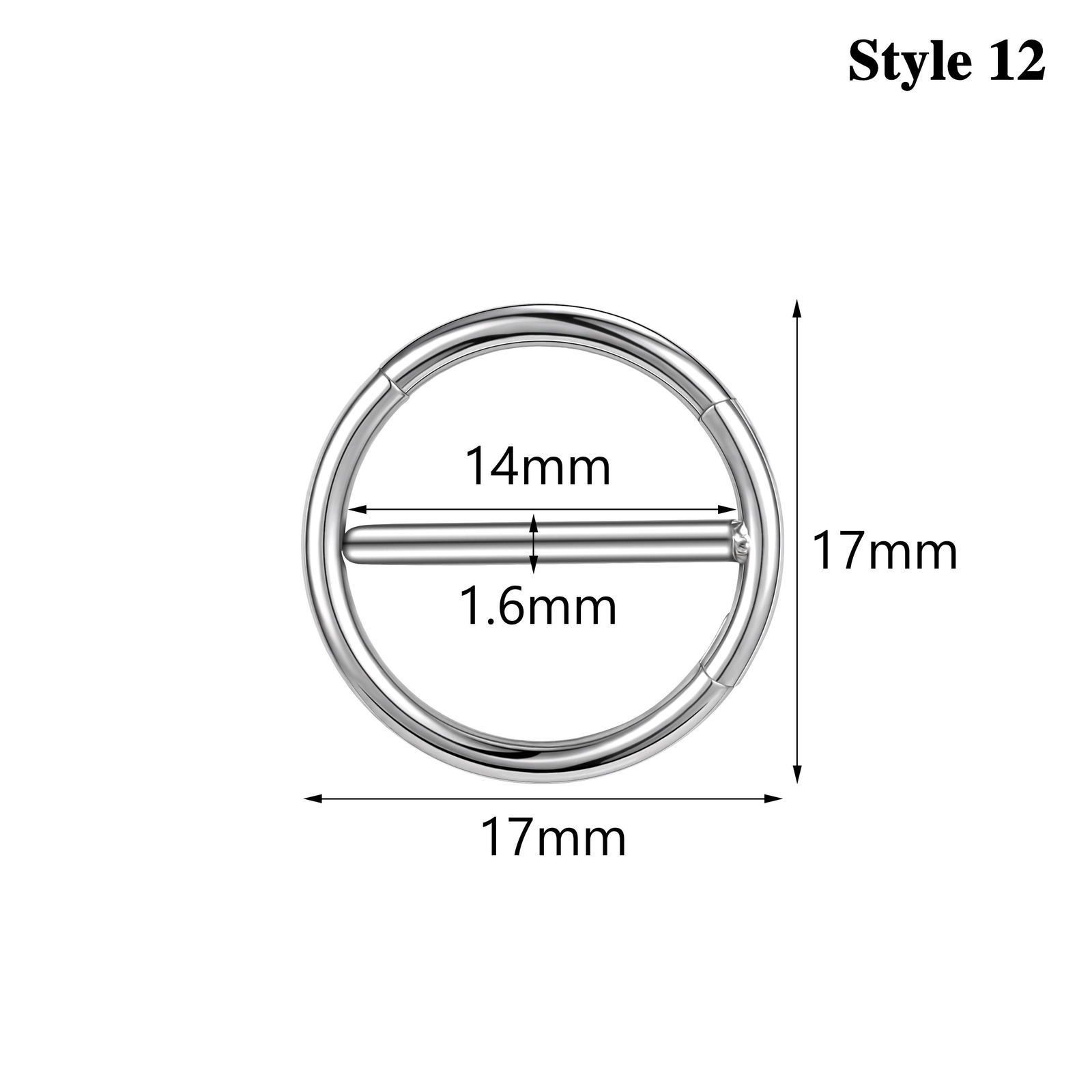 1 Pc 14G Stainless Steel Nipple Rings CZ Crystal Nipple Shield Piercing Jewelry
