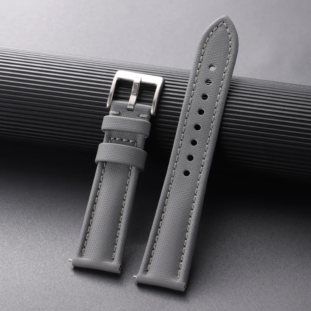 Premium Sailcloth Nylon Watch Strap 18-22mm Waterproof Quick Release Band