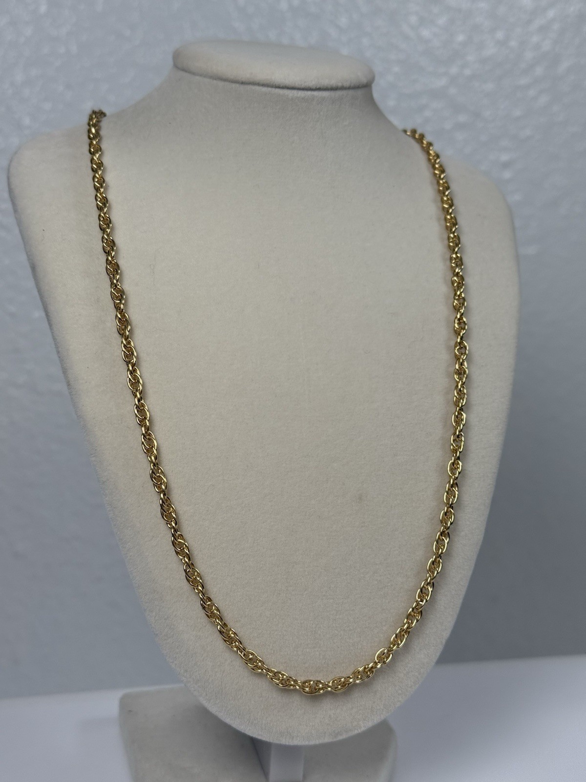 VTG Speidel 1/20 10K TGF GF Rope Chain Necklace 30” Yellow Gold Filled 3.7mm