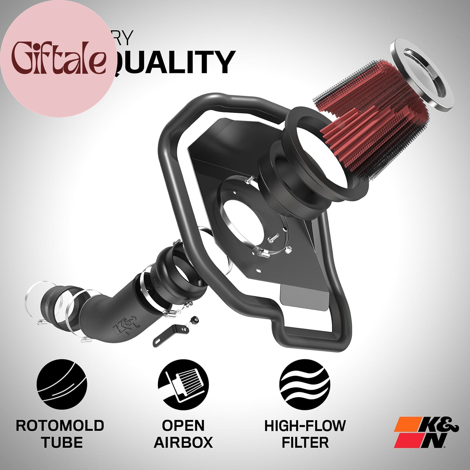 Cold Air Intake System: High-Flow Air-Filter, Increase Performance & Horsepower: