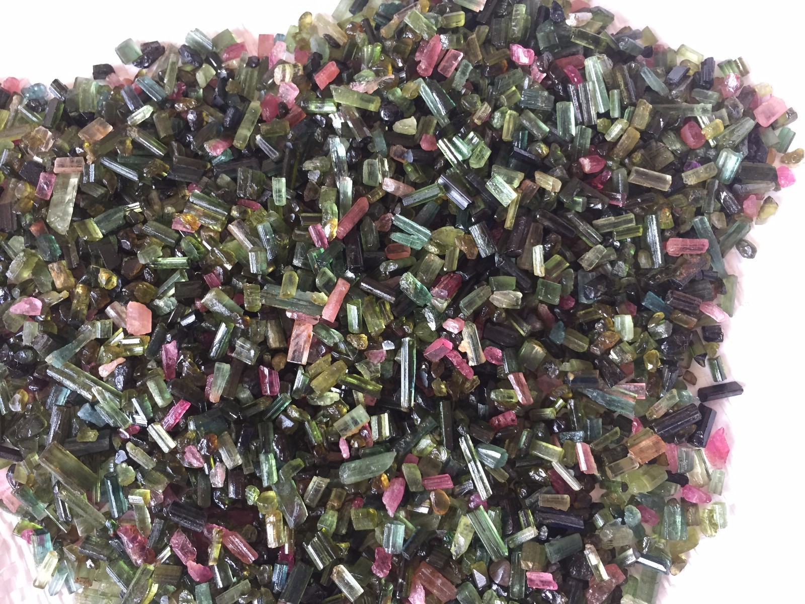 Natural Multi Tourmaline Pencil Form Rough, Multi tourmaline rough stone