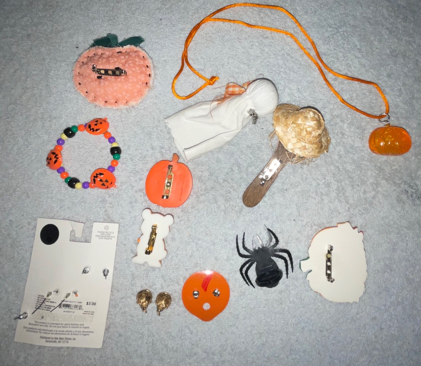 Mixed Lot Halloween Jewelry All Ages Avon Pumpkin Earrings