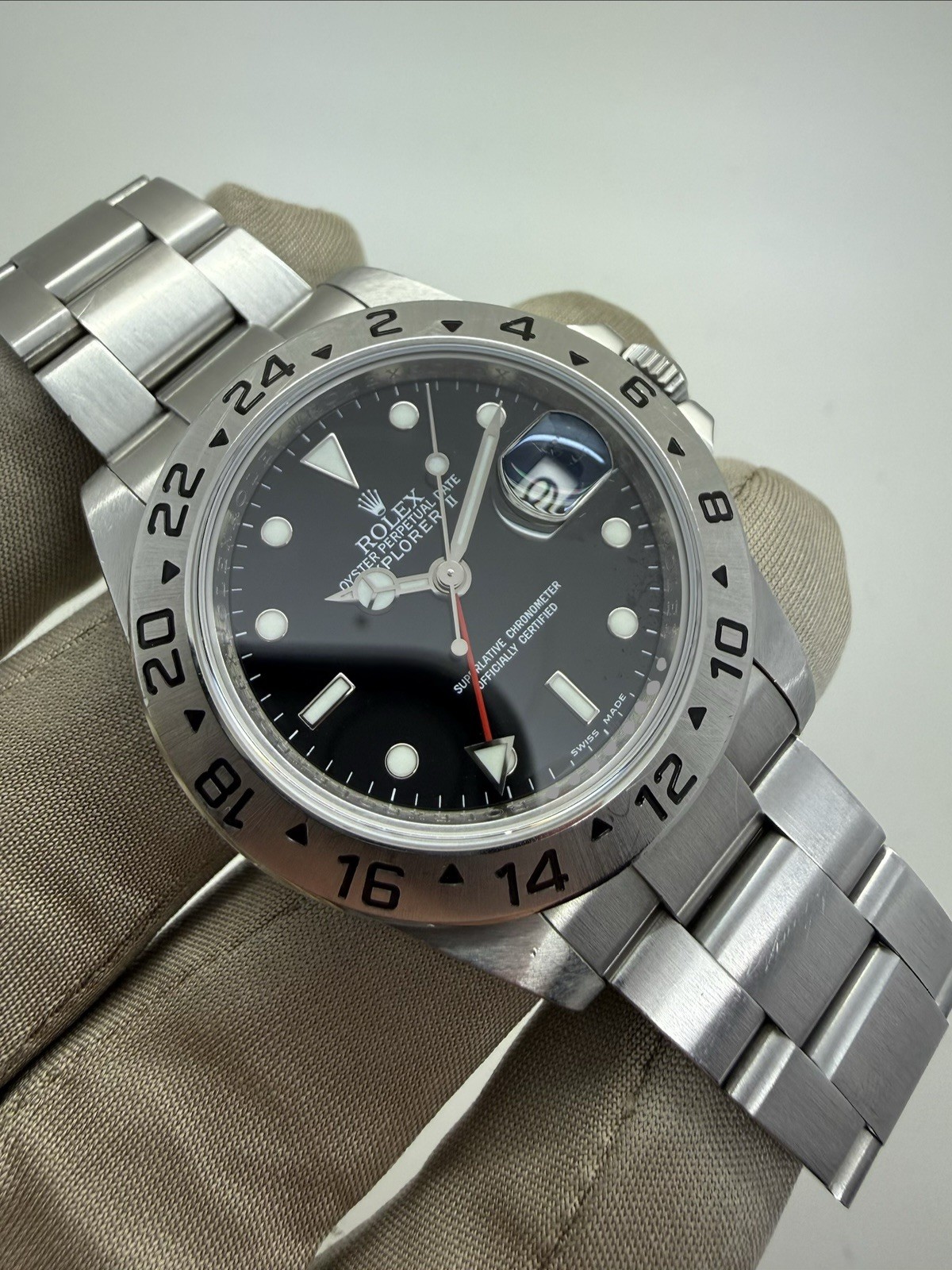 2011 Rolex Explorer II Black Dial Scrambled Random Serial 3186 Mov Rehaut 16570