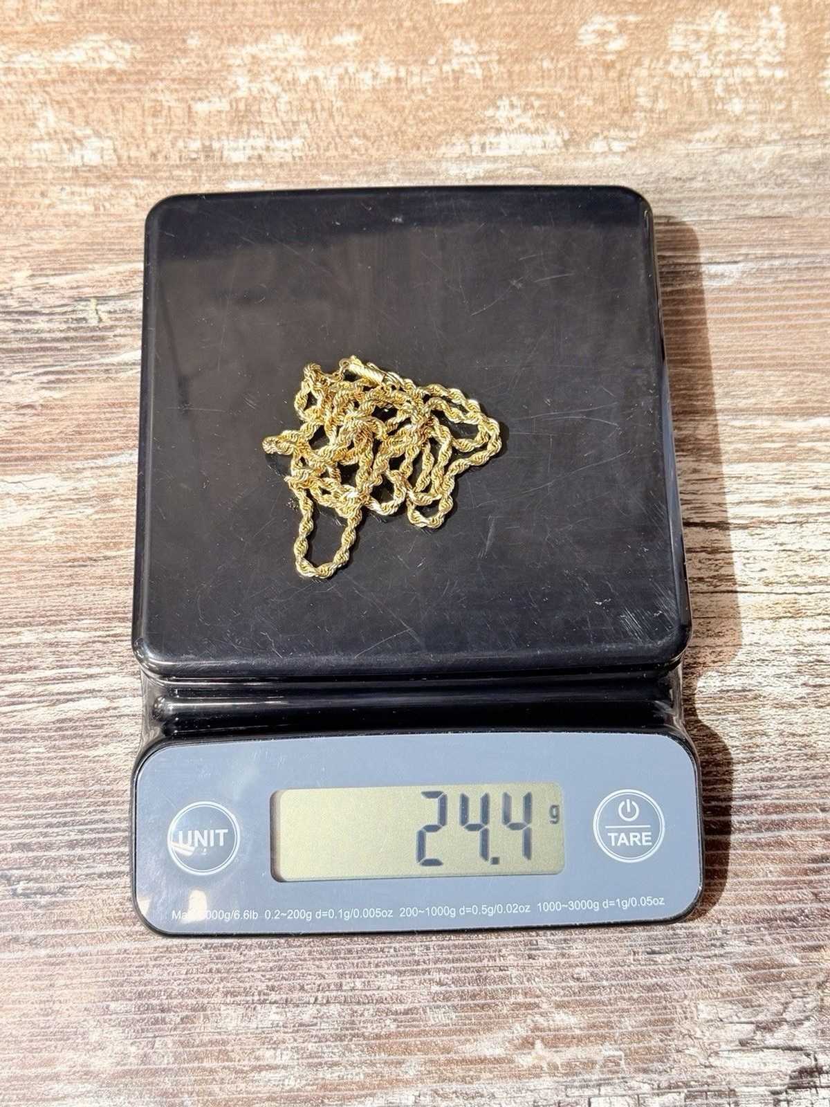 14k RCI Yellow Gold Chain Necklace Solid 24 Gram 30 Inch Barrel Clasp