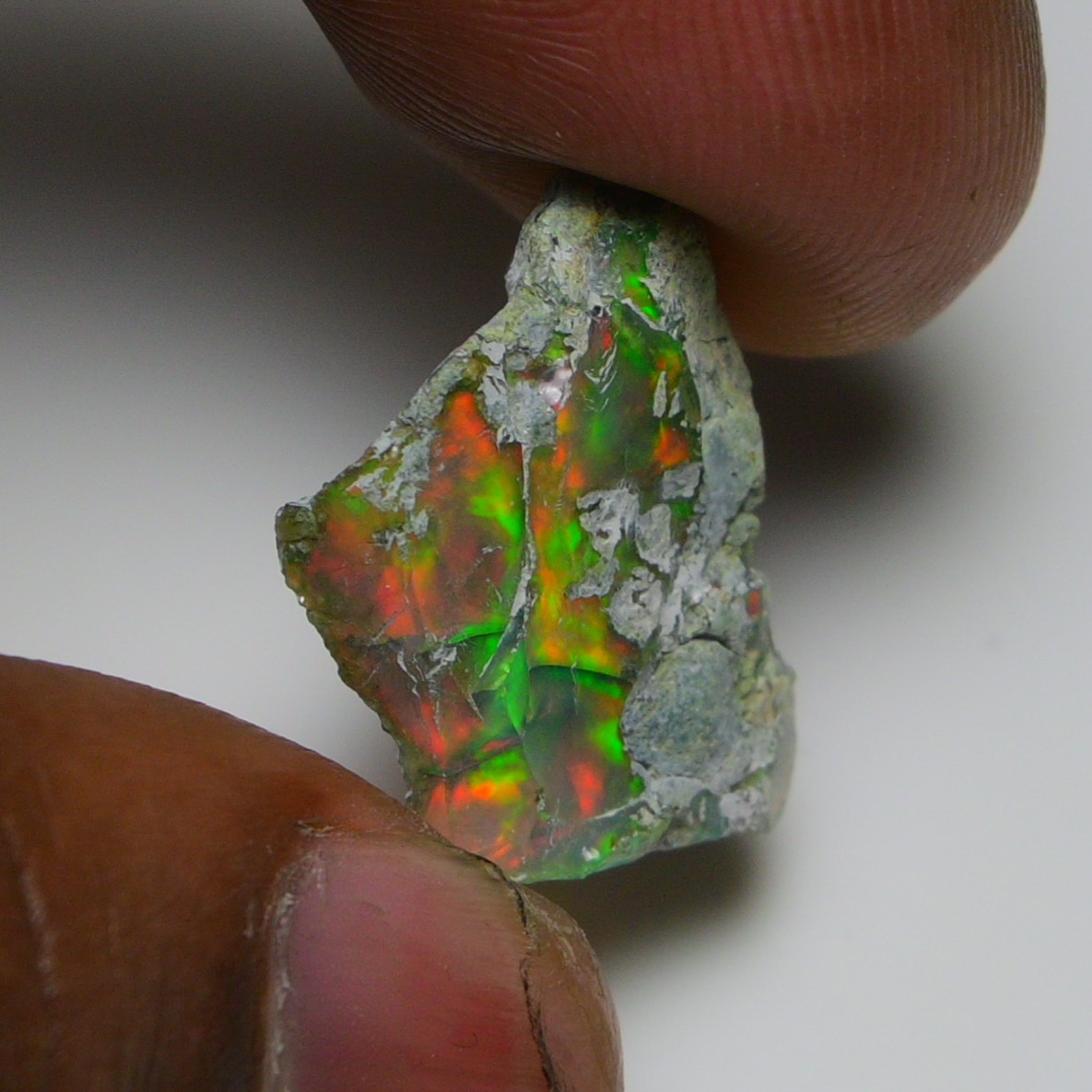 Jewelry Grade Black Opal Rough 11.70 Ct, Natural Ethiopian Opal Raw, Fire Opal