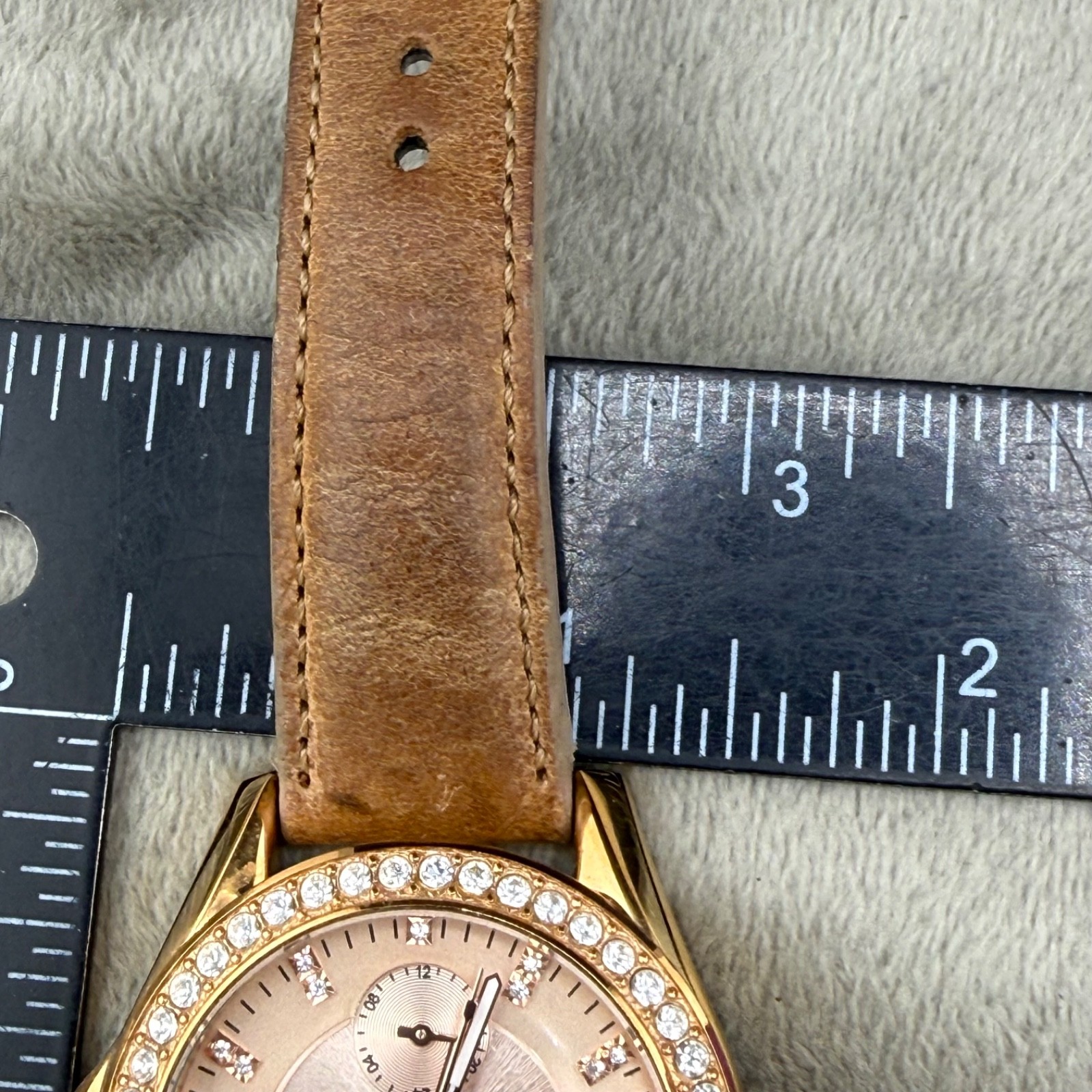 Vintage Fossil Watch Riley Women’s Rose Gold Tone UNTESTED