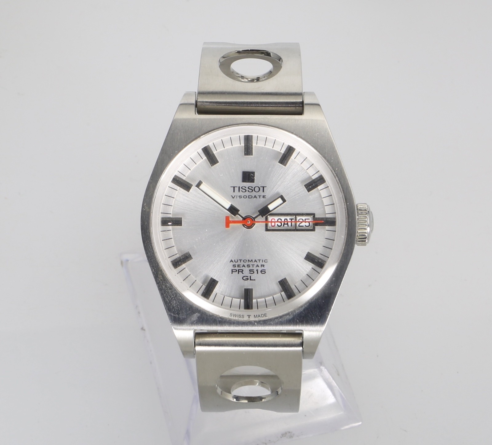 TISSOT HERITAGE AUTOMATIC PR516 GL SEASTAR BLACK DIAL W/ BOX & ALL BOOKLETS