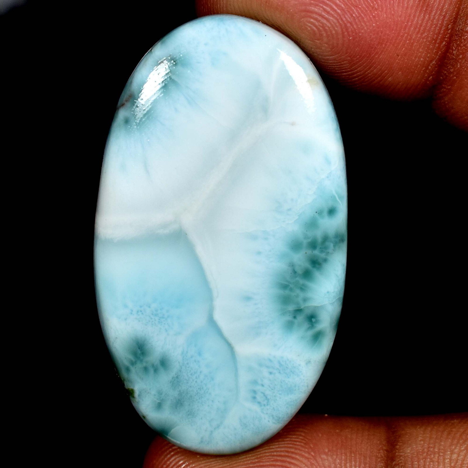 Larimar ( Pectolite) Oval Cabochon 100% Natural Loose Gemstones 81.00Cts.
