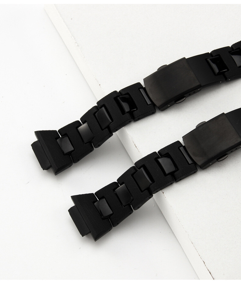 For Casio DW5600/5610/GW-B5600 GA-2100 Quality Plastic Steel Watch Band Strap