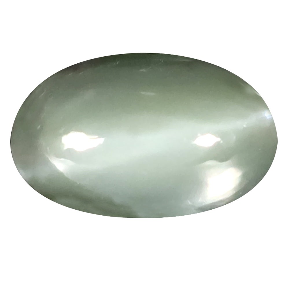 0.57 ct Oval Cabochon (6.02 x 3.78 mm) Un-Heated Natural Alexandrite Cat’s Eye