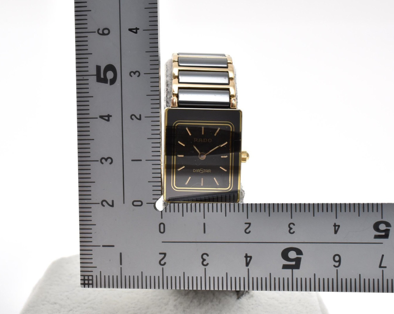 [NEAR MINT] RADO DiaStar 153.02833N Black Dial Women’s Watch Vintage Quartz 18mm