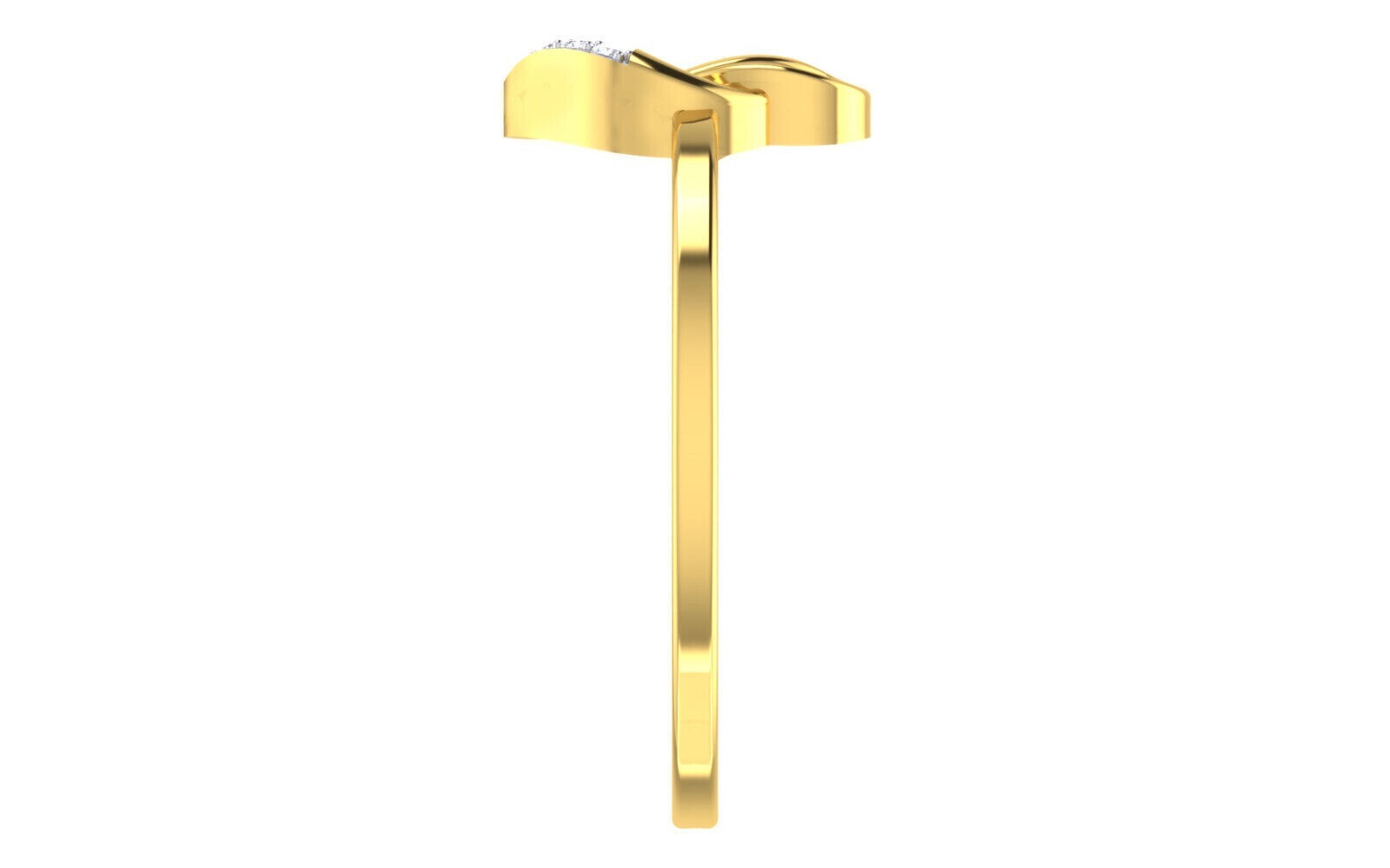 1.00 Ct Round Cut Simulated Diamond Women’s Band Ring 14k Yellow Gold Plated