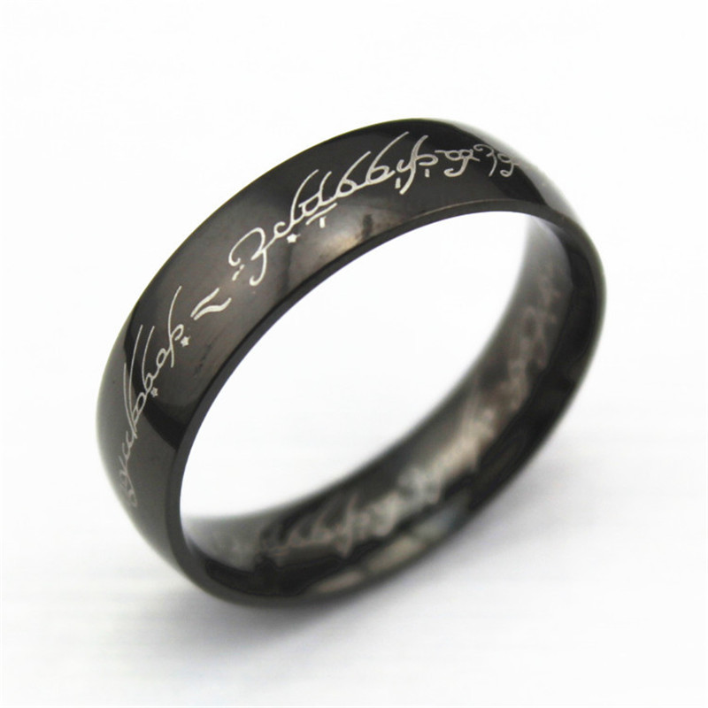 The Lord of the rings Lotr Charm Stainless Steel Fashion Women Men’s Ring Gift