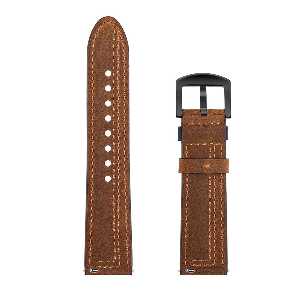 Stitching Genuine Leather Strap 20 22mm Watch Band Quick Release Wrist Bracelet