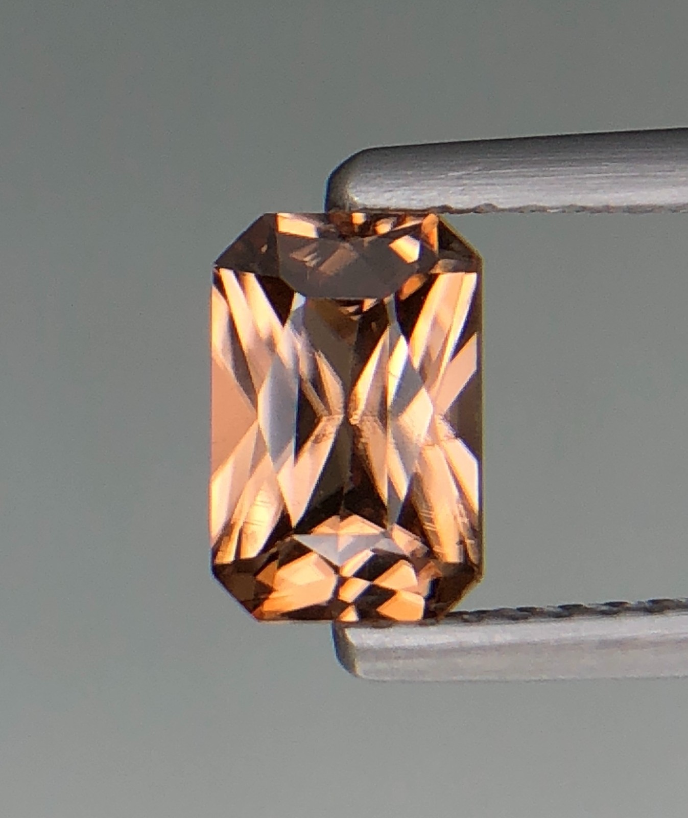 1.88 Ct Natural Faceted Rare Imperial Zircon Asscher Cut Loose Gemstone Cambodia