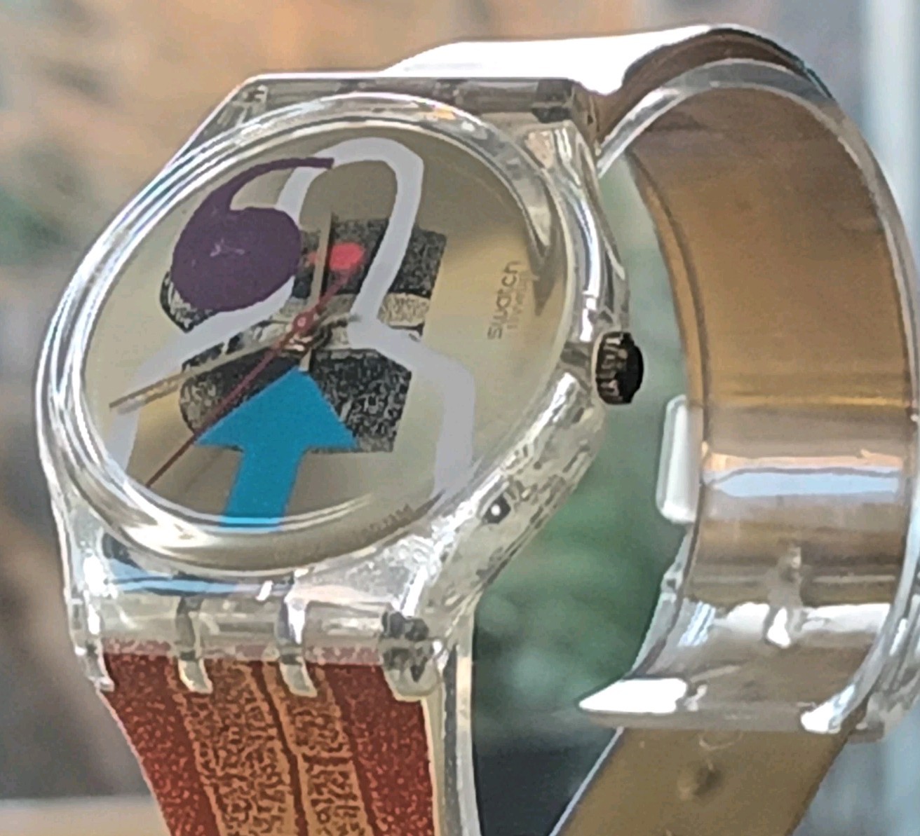 SWATCH GK248 QUARTZ GENTS WATCH LIPSTICK AN ARTIST DESIGN SPECIAL A CLASSIC