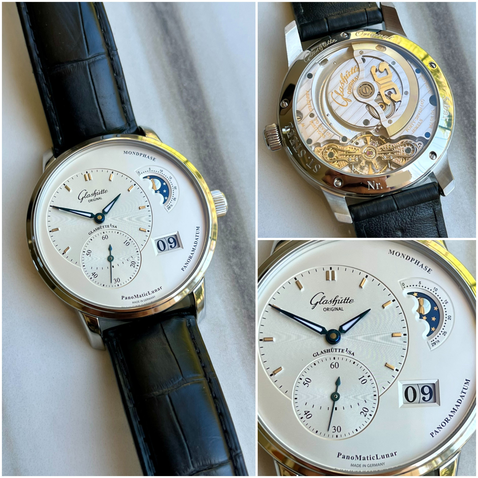 Glashütte Original PanoMaticLunar – Radiant Silver Dial – Box & Papers 2025