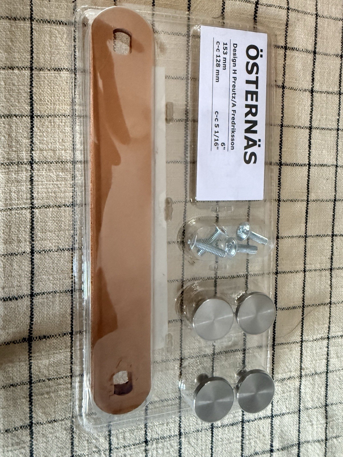 IKEA Osternas Leather Strap Handle 153mm (6-inch) Brown Brand New Sealed